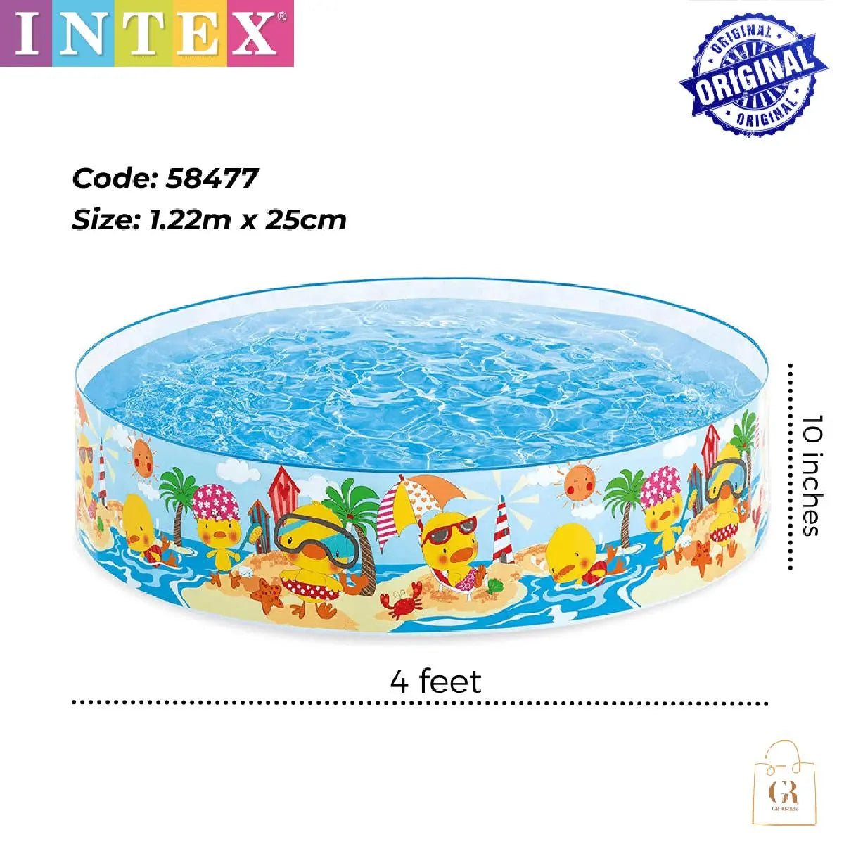 4FT DUCKLING SNAP SET POOL (58477)