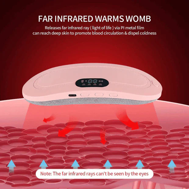 Portable Heating Pad for Period Cramps Relief with Heat & Massage