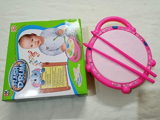 Musical Light Sound Flash Drum with Sticks