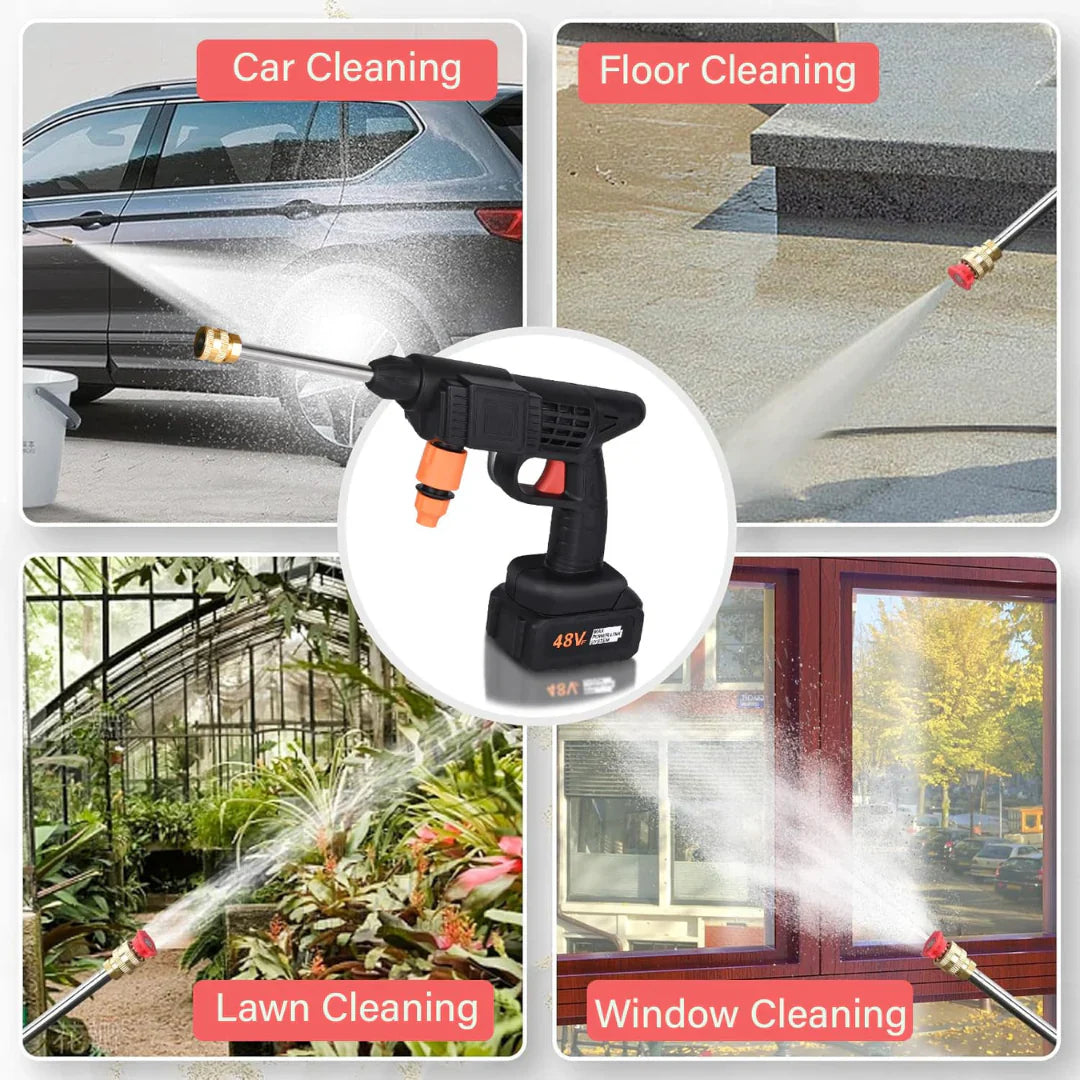48V Wireless High Pressure Washer Gun Double Battery With Premium Box