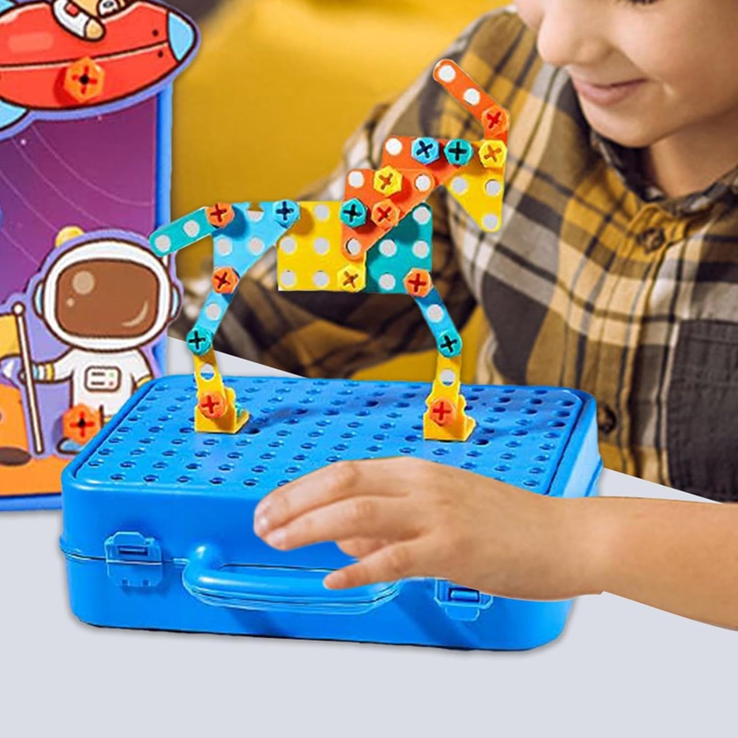 Creative 3D Drill Screw Space Simulation Screw Tool Box (232pcs)