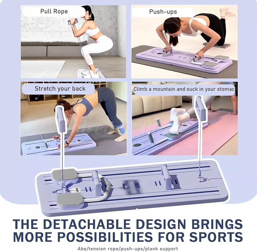 Import Quality Multifunctional Pilates Board Abdominal Exercise Push up Board 8IN1 - Automatic Rebound Full-Body Workout Machine for Men & Women