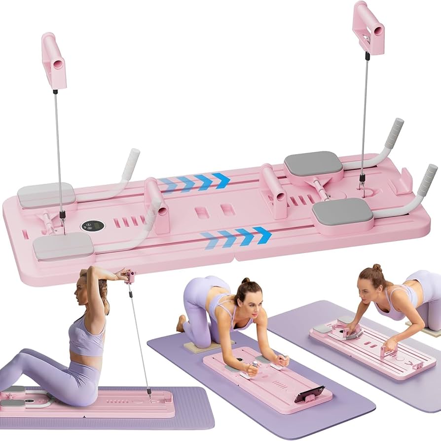 Import Quality Multifunctional Pilates Board Abdominal Exercise Push up Board 8IN1 - Automatic Rebound Full-Body Workout Machine for Men & Women