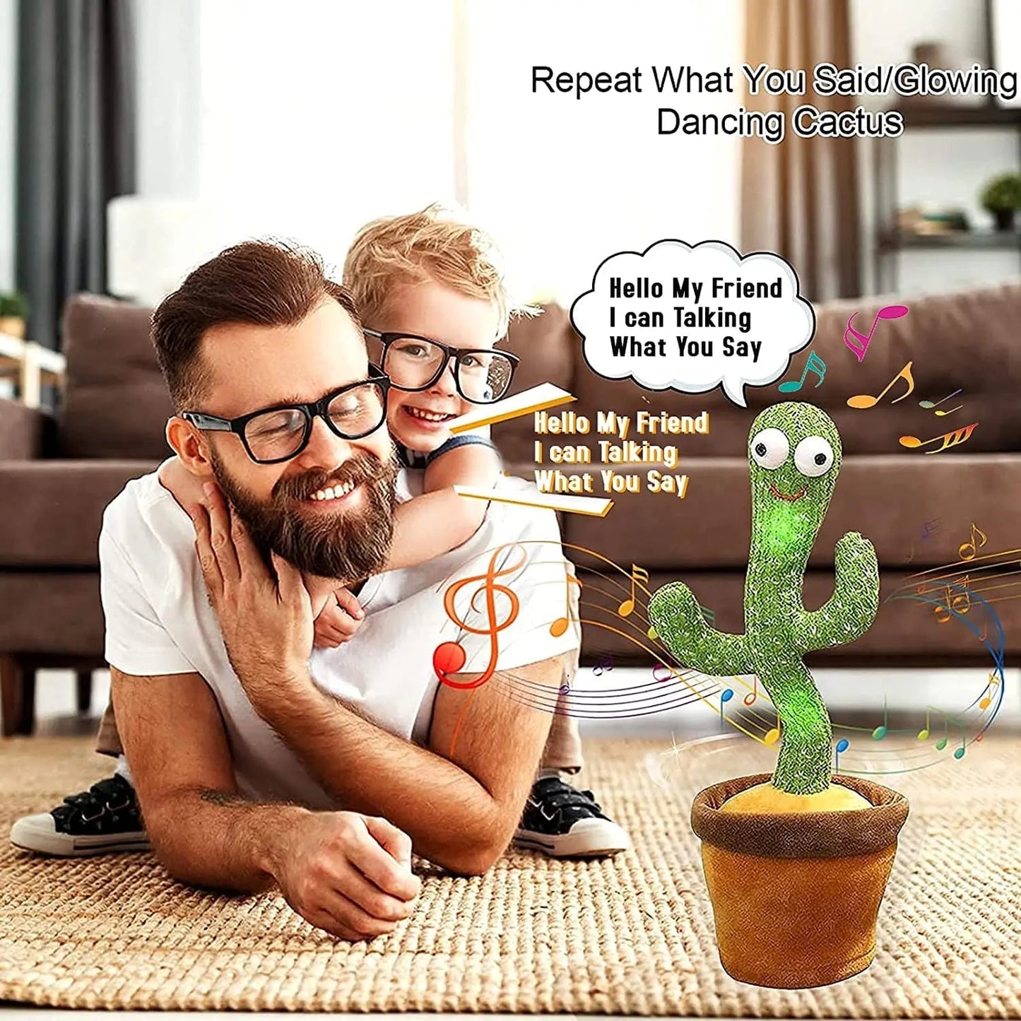 Dancing Talking Cactus Toy (Rechargeable)