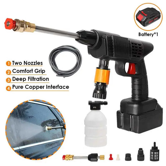 48V Wireless High Pressure Washer Gun Double Battery With Premium Box
