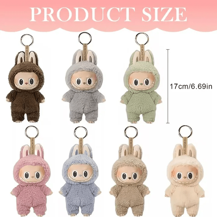 Labubu Macaron Monster Keychain Blind Box (Random Character) - 1 PC