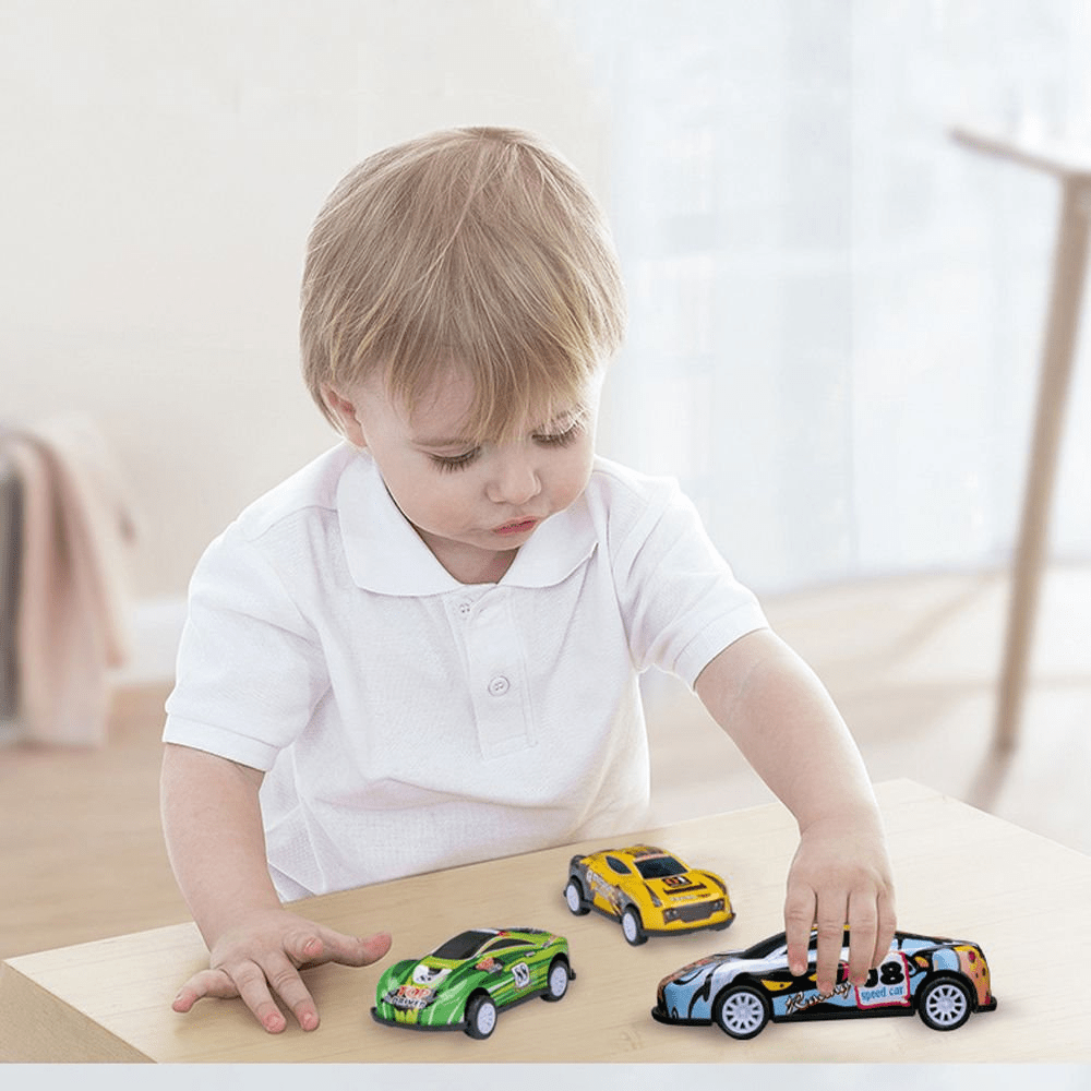 Pull Back Die-Cast Cars Set 6 Pcs