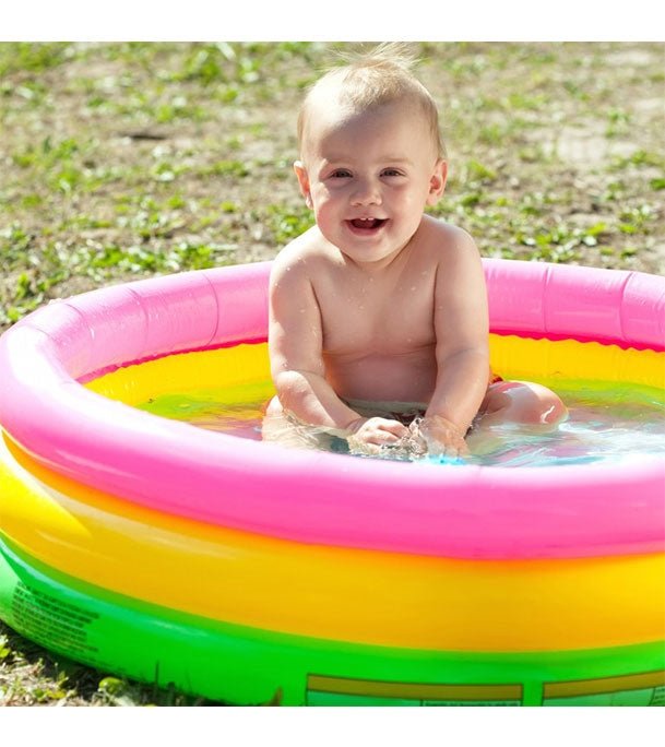 Sunset Glow Rainbow Inflatable Swimming Pool 34" x 10"